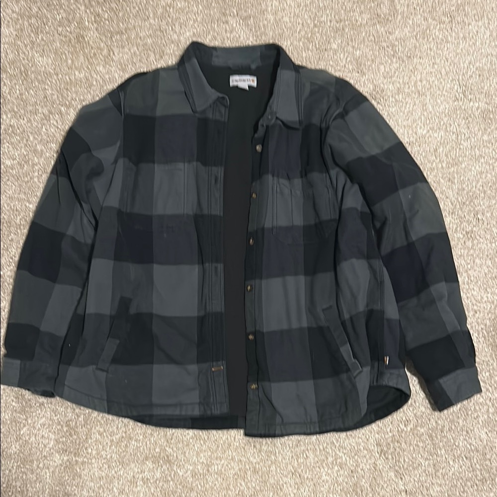 Carhartt Black and Gray Lightweight Shirt Jacket